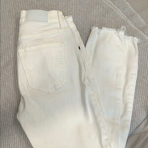 Pistola White Ankle Cropped Jeans